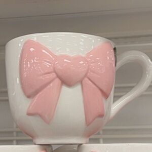 Pink Bow Ceramic Mugs